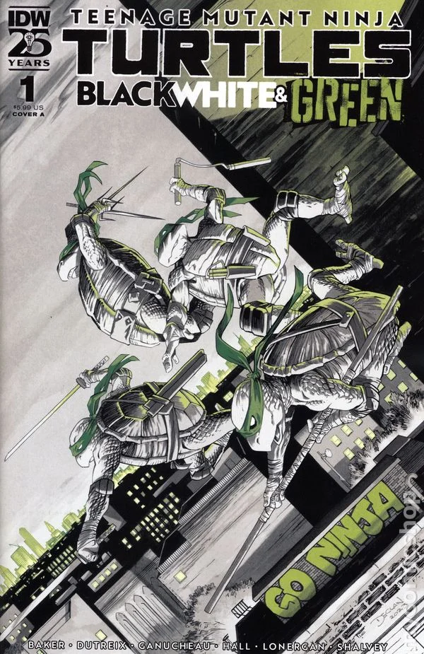 Teenage Mutant Ninja Turtles: Black White & Green cover