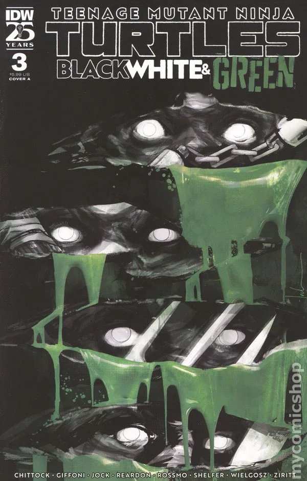 Cover for Teenage Mutant Ninja Turtles: Black White & Green #3