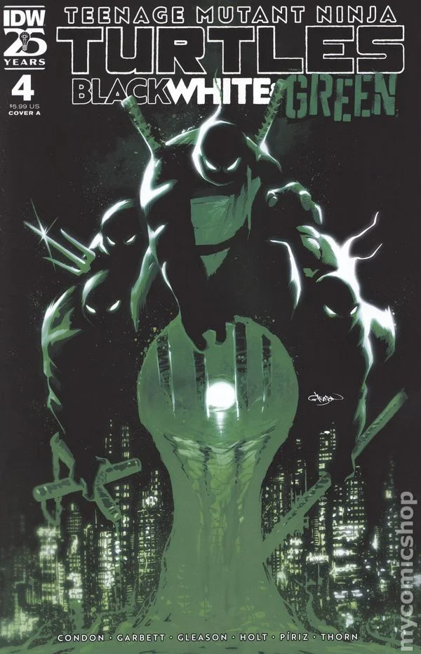 Cover for Teenage Mutant Ninja Turtles: Black White & Green #4