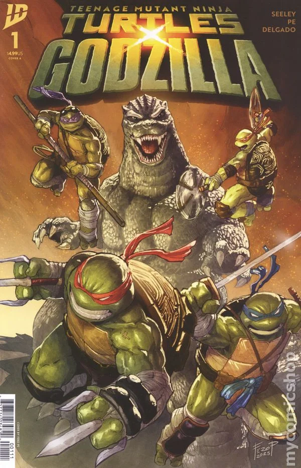Teenage Mutant Ninja Turtles [TMNT] x Godzilla cover