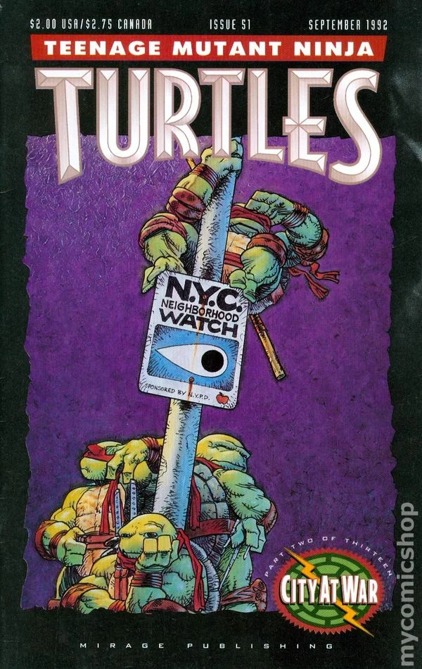 Cover for Teenage Mutant Ninja Turtles #51