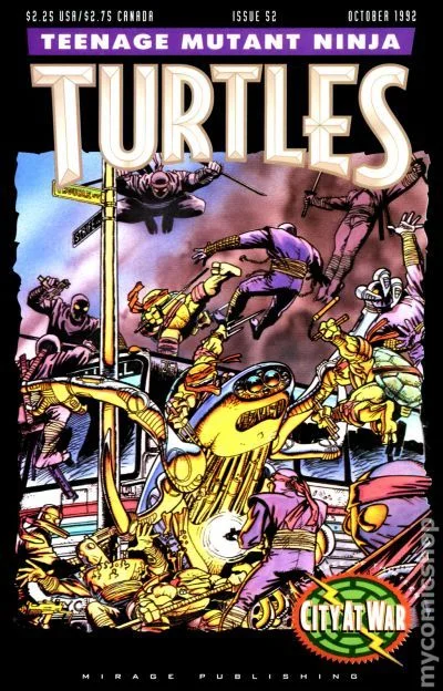 Cover for Teenage Mutant Ninja Turtles #52