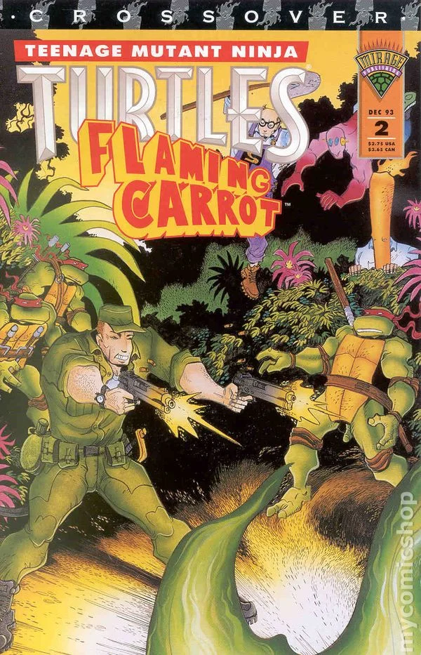Cover for Teenage Mutant Ninja Turtles/Flaming Carrot Crossover #2