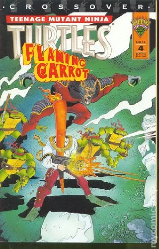 Cover for Teenage Mutant Ninja Turtles/Flaming Carrot Crossover #4