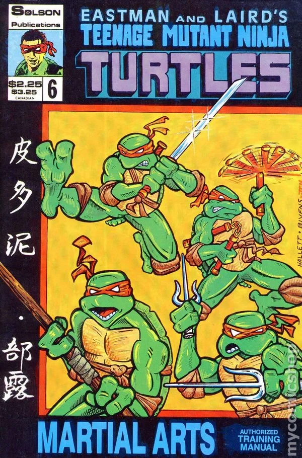 Cover for Teenage Mutant Ninja Turtles Authorized Martial Arts Training Manual #6