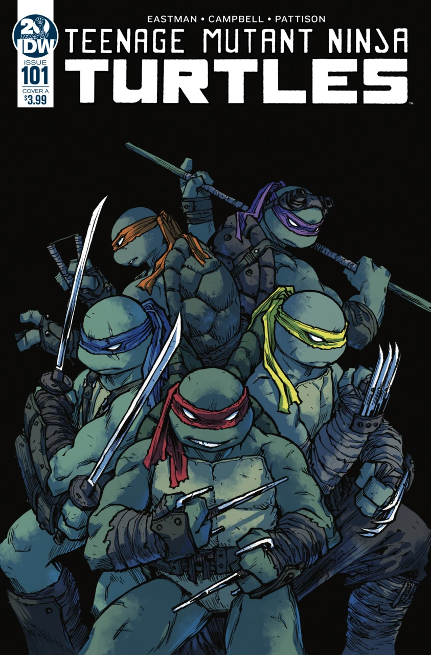 TMNT #101 cover, IDW 2020