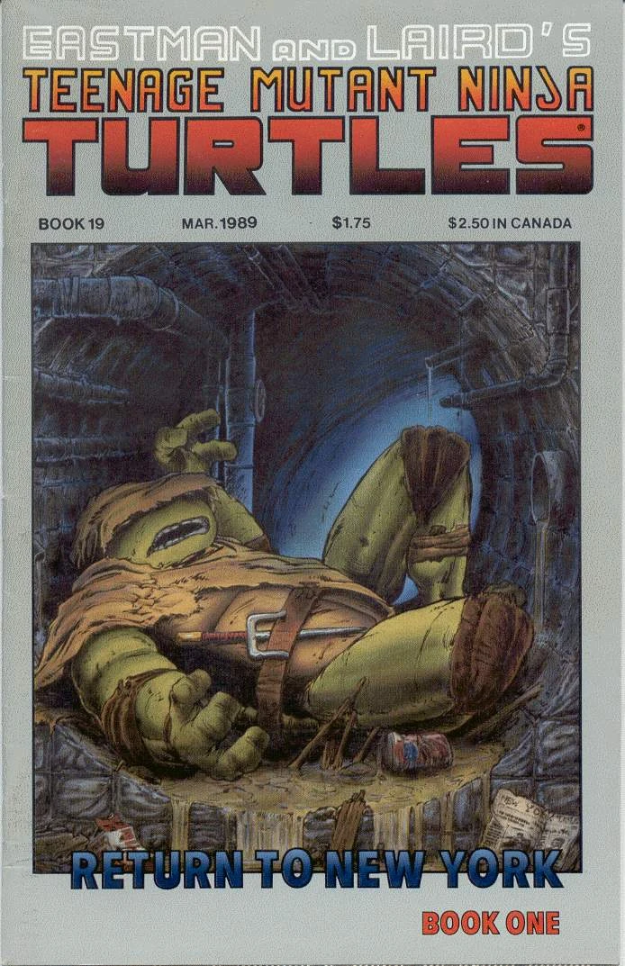 TMNT #19 Return to New York book one cover, 1989