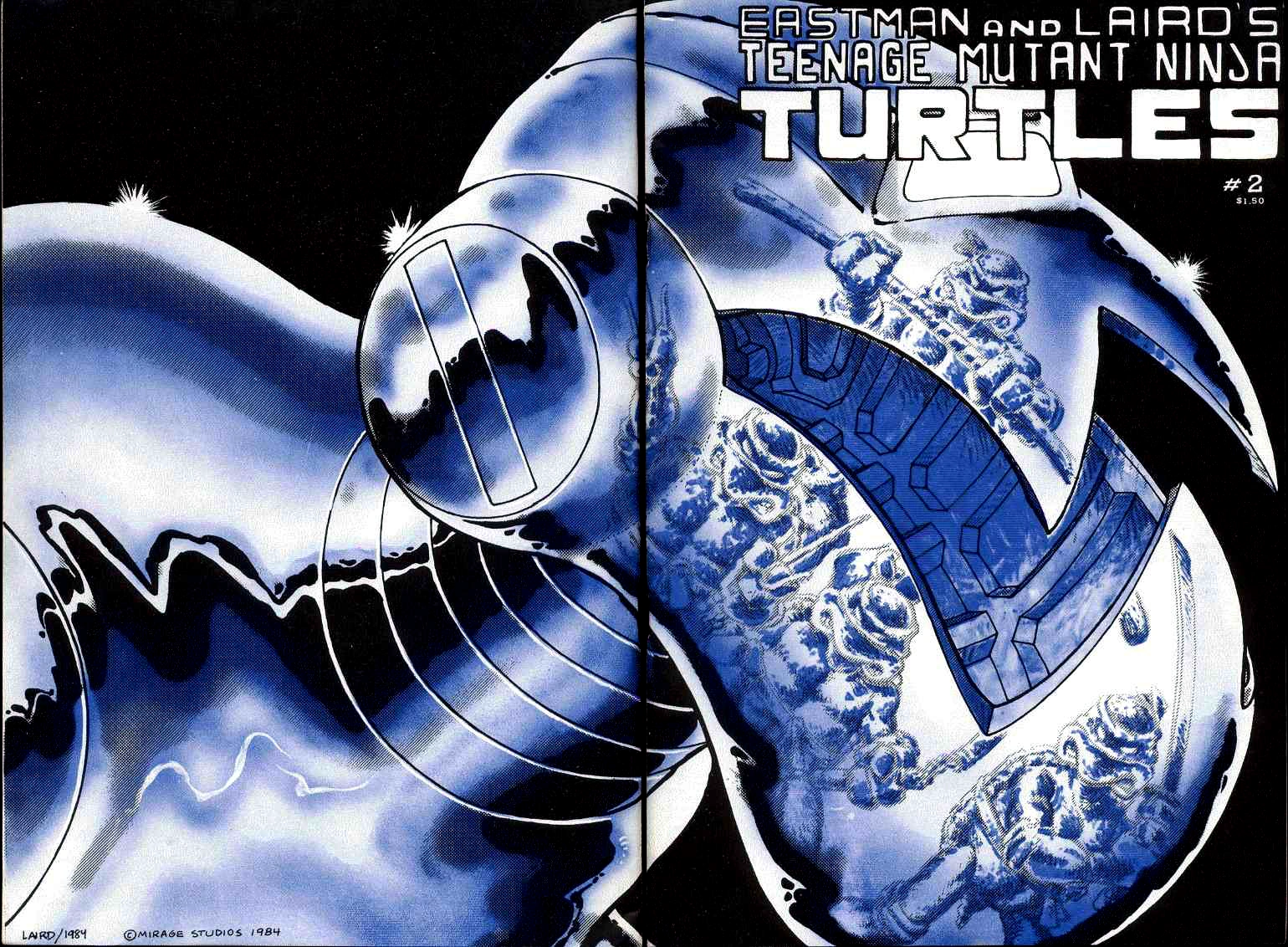 TMNT #2 cover, 1984