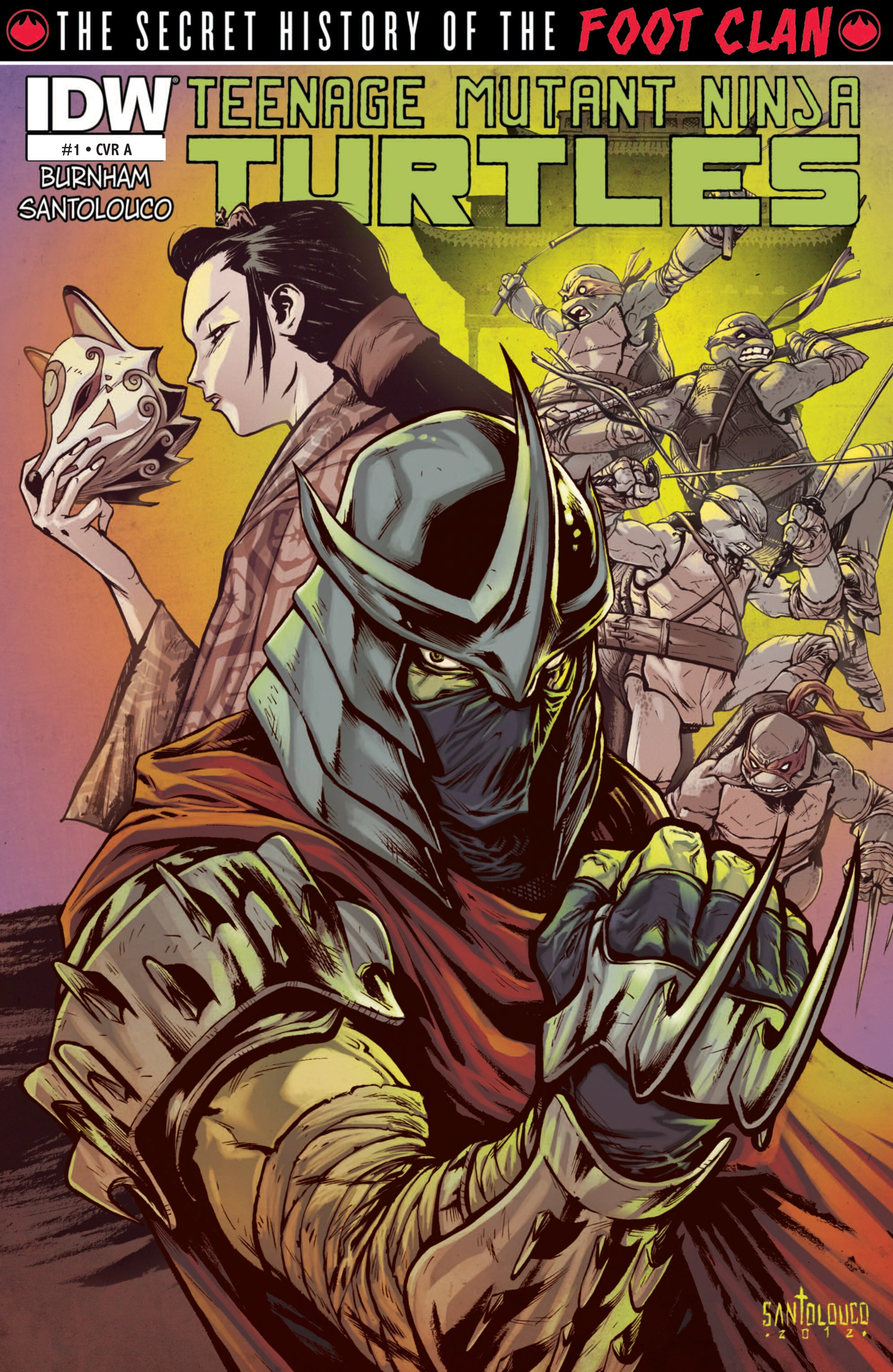 The Secret History of the Foot Clan #1 cover by Mateus Santolouco