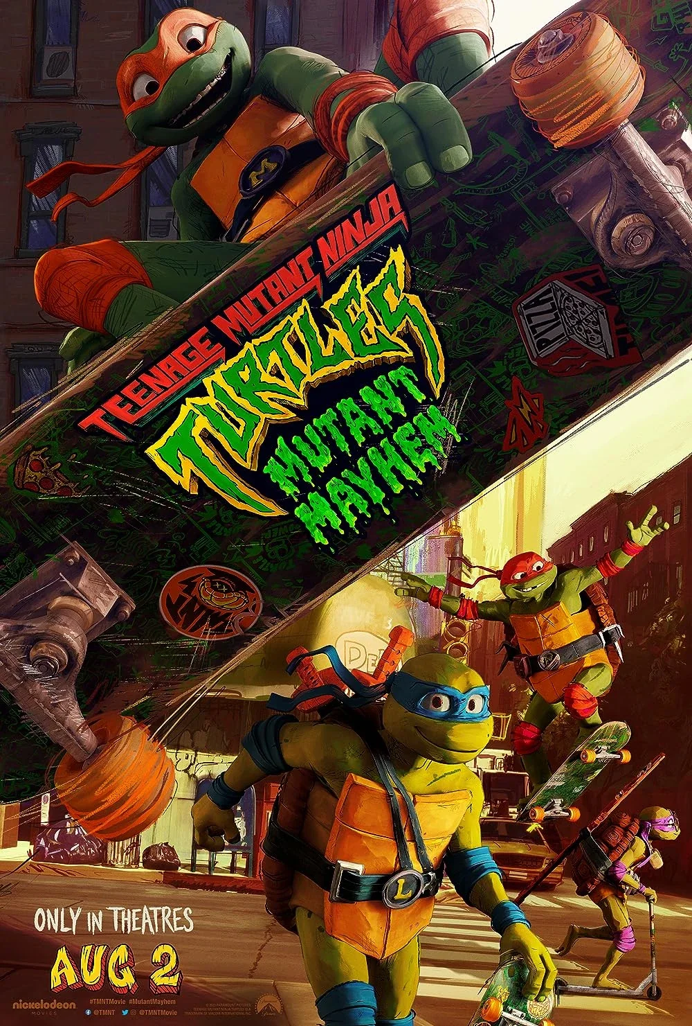 Teenage Mutant Ninja Turtles: Mutant Mayhem (2023) theatrical poster