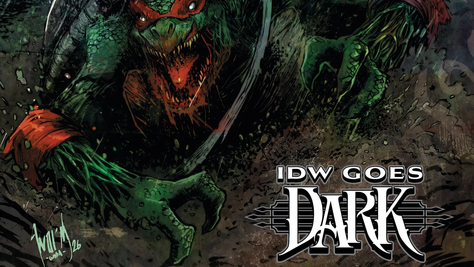 IDW is bringing horror to the Turtles across 2027, and the logo has been on a cover since June