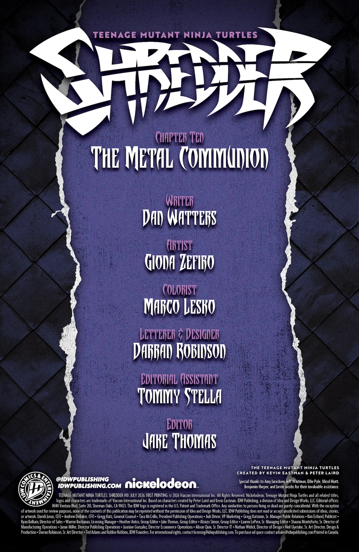 TMNT: Shredder #10 preview page 2