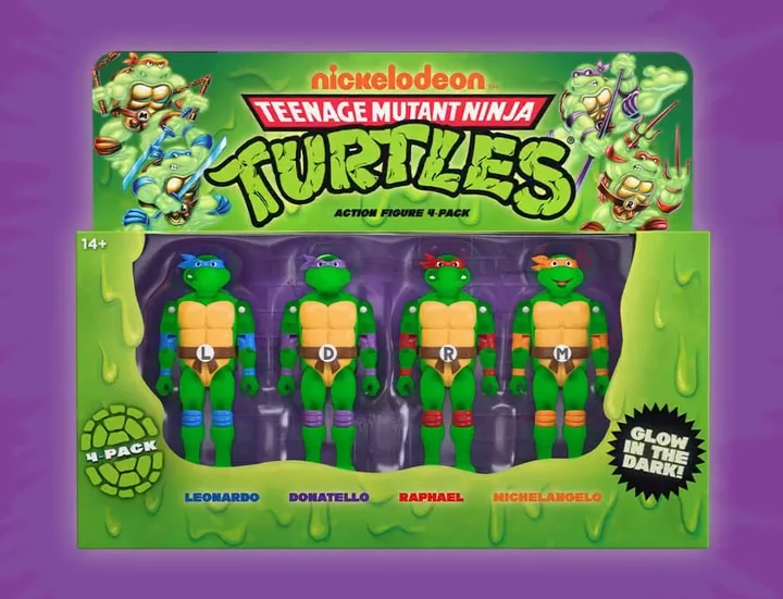 Super7 Reveals SDCC 2026 Exclusive: Glow-in-the-Dark TMNT ReAction+ Mutagen Ooze 4-Pack