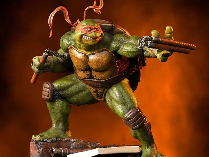 Teenage Mutant Ninja Turtles Battle Diorama Series Michelangelo 1/10 Art Scale Statue