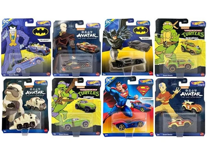 Hot Wheels Blockbuster Character Cars (2024 Best of Mix 5 Ver.) Case of 8 Vehicles