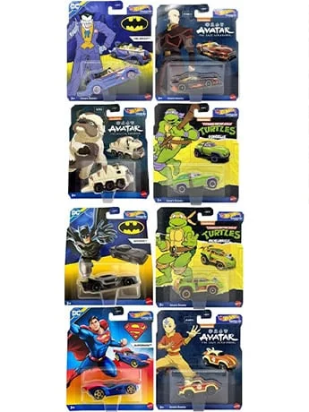 Hot Wheels Blockbuster Character Cars (2024 Best of Mix 5 Ver.) Case of 8 Vehicles 2
