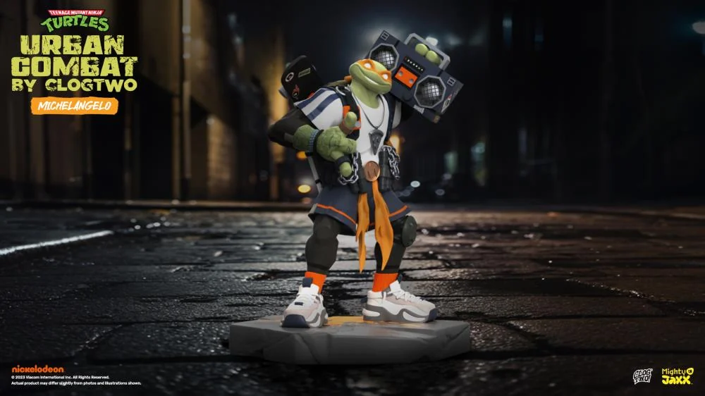 Teenage Mutant Ninja Turtles x ClogTwo Urban Combat Michelangelo Limited Edition Statue 3