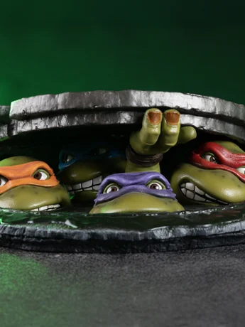 Teenage Mutant Ninja Turtles (1990) Underground (Tabletop Edition) 1/4 Scale Statue 2
