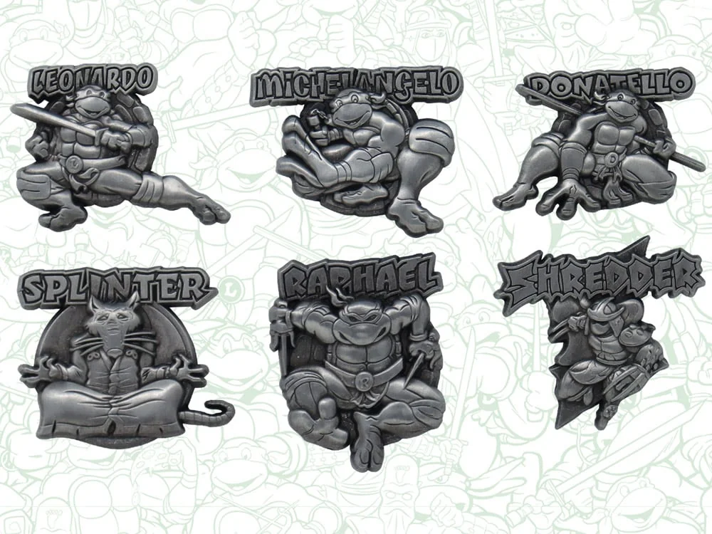 Teenage Mutant Ninja Turtles Limited Edition Set of 6 Pin Badges