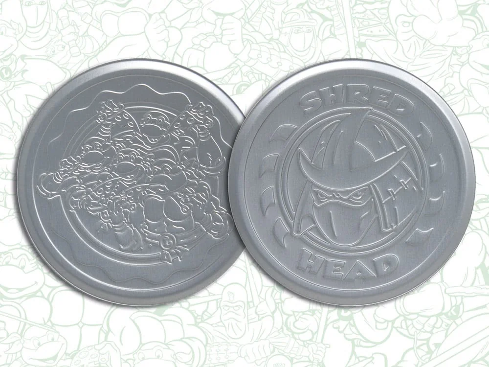 Teenage Mutant Ninja Turtles Set of 4 Embossed Metal Coasters