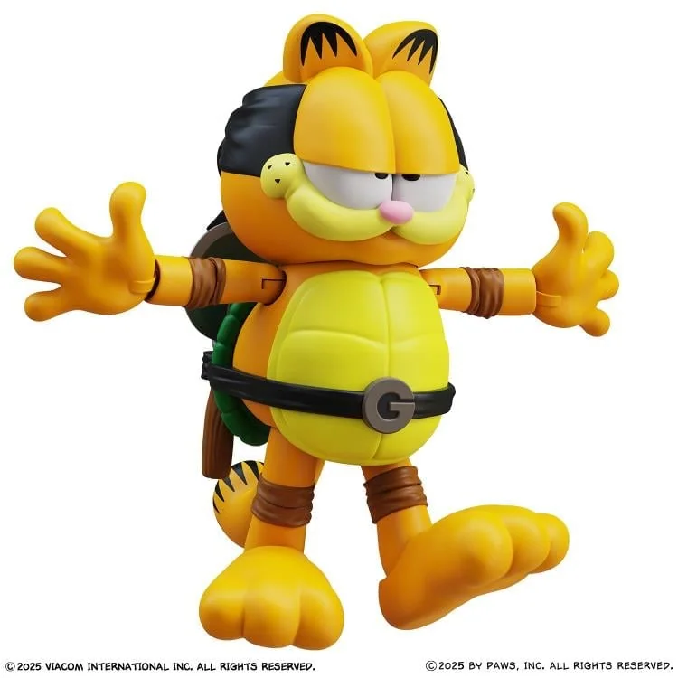 Garfield x Teenage Mutant Ninja Turtles Garfello and Sidekick Odie Figure Two-Pack