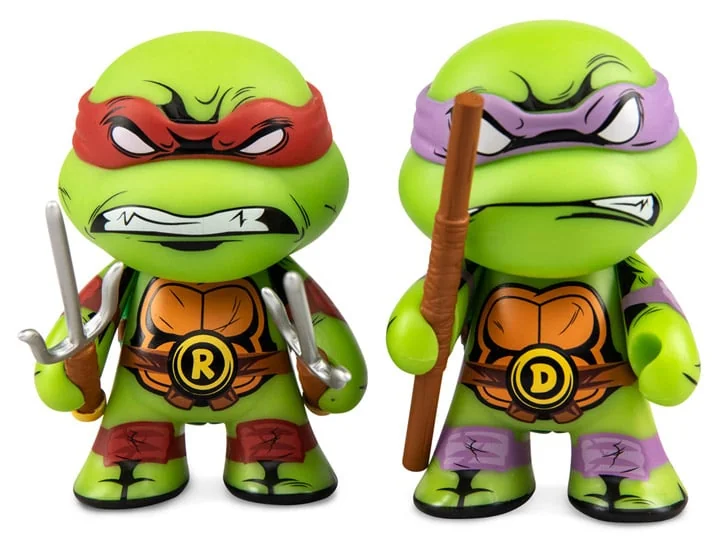 Teenage Mutant Ninja Turtles Raphael & Donatello 3" Vinyl Figure Two-Pack