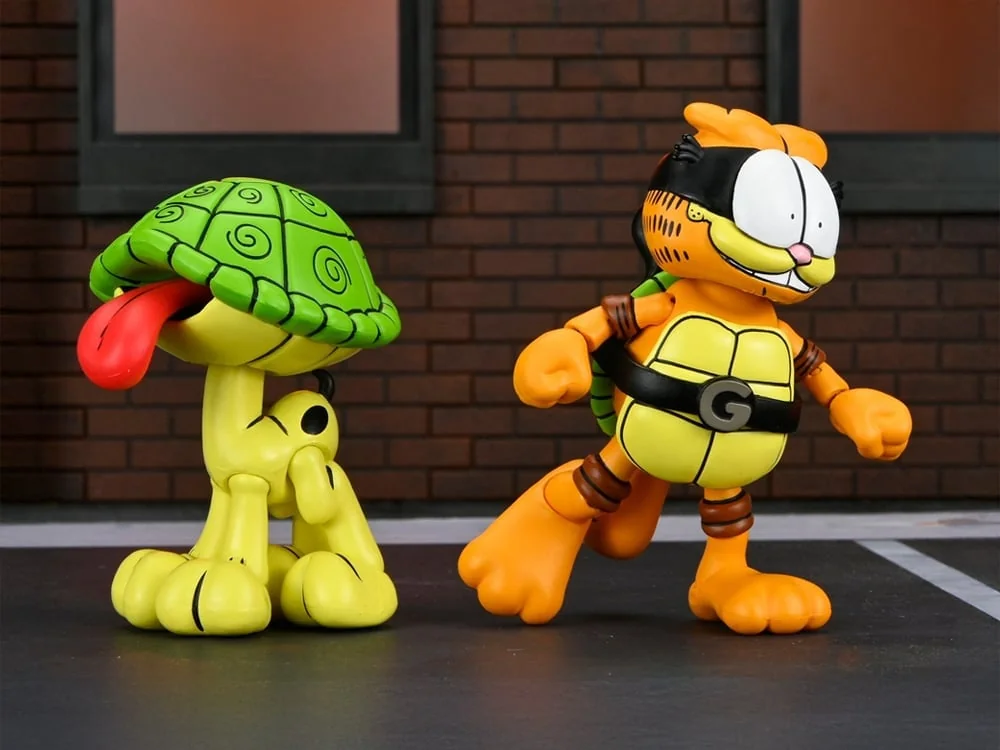 Teenage Mutant Ninja Turtles x Garfield Ultimate Garfello & Odie (Archie Comics) Action Figure Set
