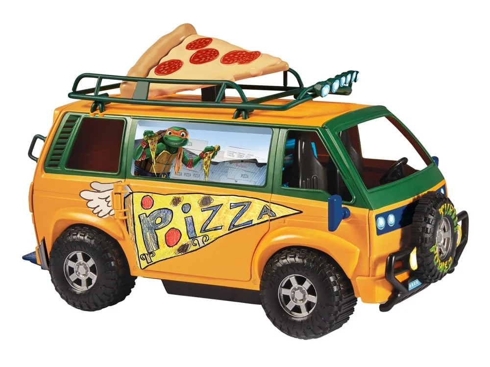 Teenage Mutant Ninja Turtles: Mutant Mayhem Pizza Fire Delivery Van Vehicle