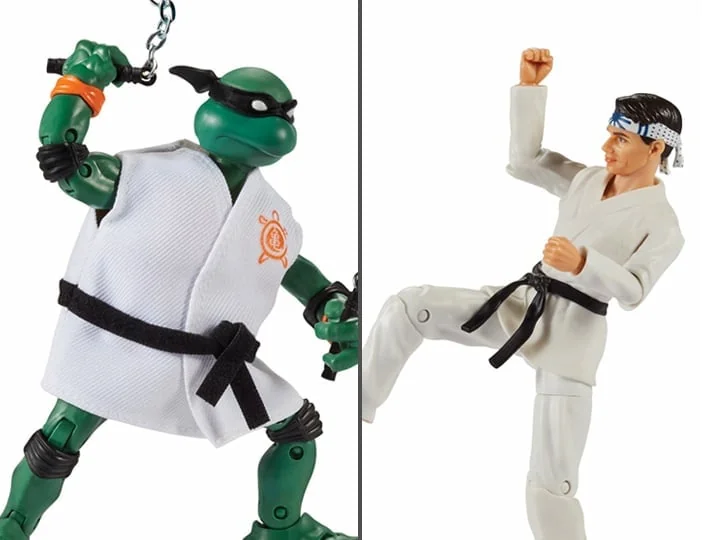 Teenage Mutant Ninja Turtles x Cobra Kai Michelangelo vs. Daniel LaRusso Two-Pack