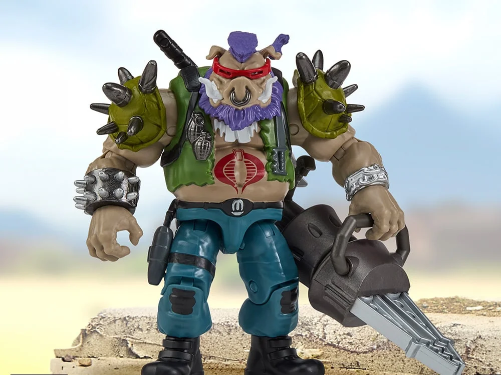 Teenage Mutant Ninja Turtles x G.I. Joe Bebop as Ripper Action Figure