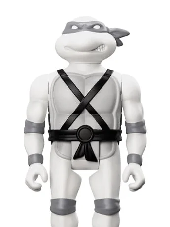 Teenage Mutant Ninja Turtles ReAction Leonardo (Comic Greyscale) Figure