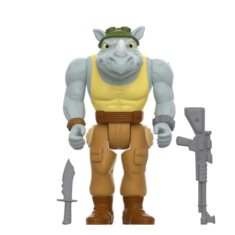Teenage Mutant Ninja Turtles ReAction Rocksteady (Weird Pizza To Go) SDCC 2024 Exclusive Action Figure