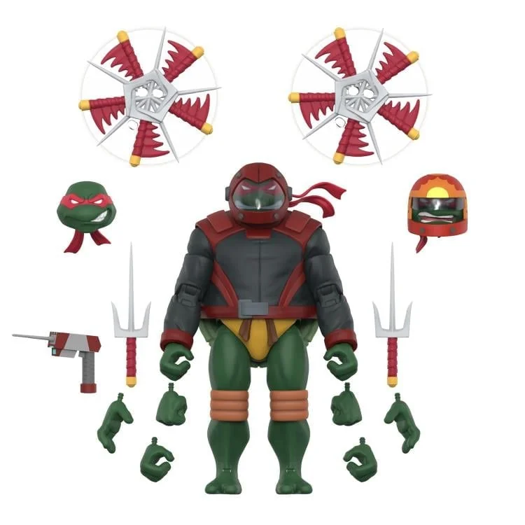 Teenage Mutant Ninja Turtles ULTIMATES! Raphael (Road Gear) (2003 Animated Series) Action Figure