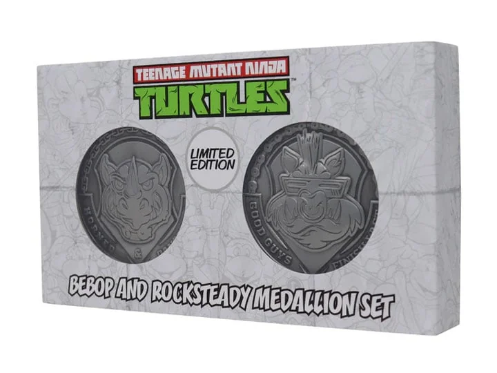 Teenage Mutant Ninja Turtles Bebop and Rocksteady Limited Edition Medallion Set