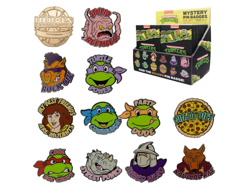 Teenage Mutant Ninja Turtles Box of 12 Random Mystery Pin Badges