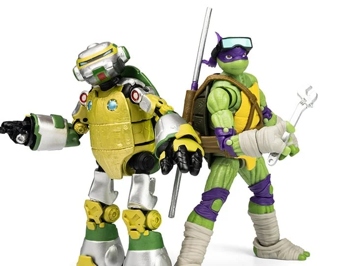 Teenage Mutant Ninja Turtles BST AXN Metalhead & Donatello SDCC 2024 Exclusive Action Figure Two-Pack