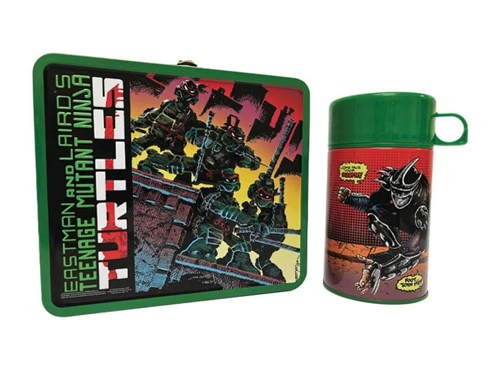 Teenage Mutant Ninja Turtles Classic Comic Lunch Box and Thermos PX Previews Exclusive