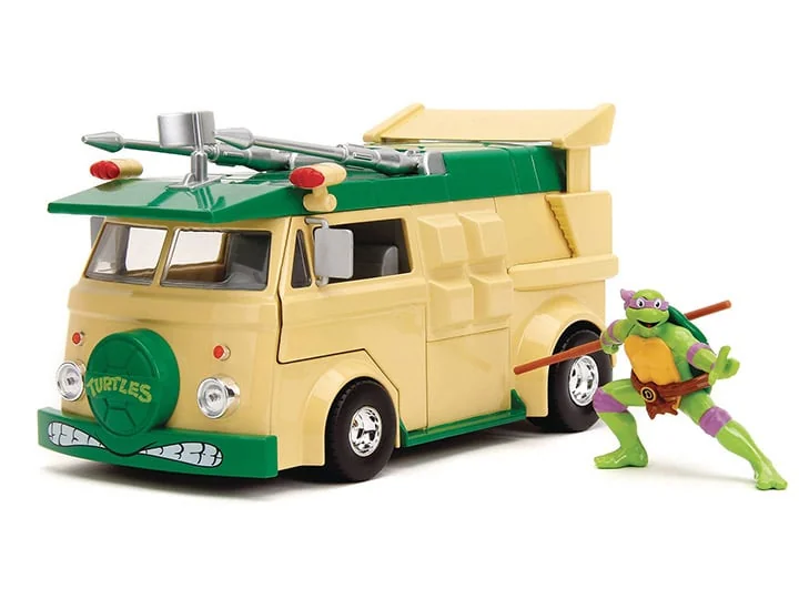 Teenage Mutant Ninja Turtles Hollywood Rides Donatello & 1/24 Scale Party Wagon