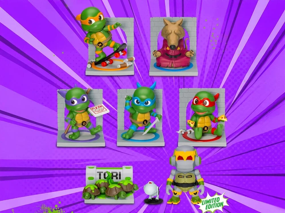 Teenage Mutant Ninja Turtles Mini Egg Attack MEA-086 Boxed Set of 6 Figures